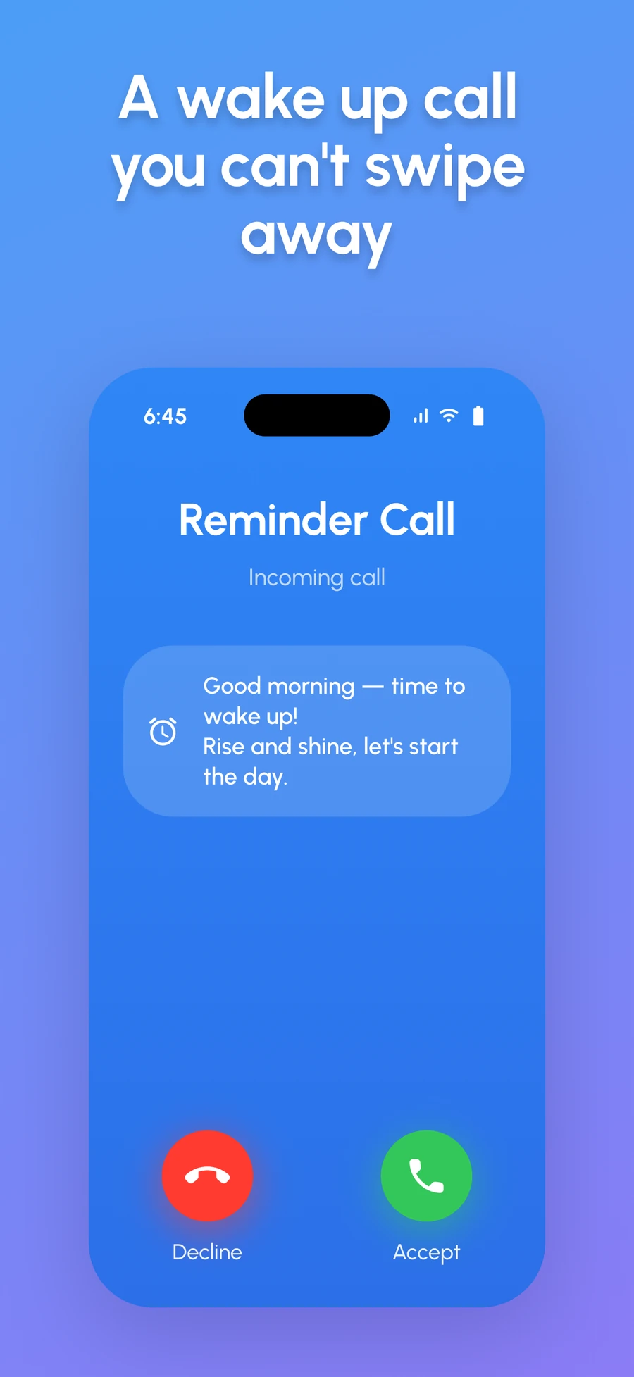 A wake-up call you can’t swipe away